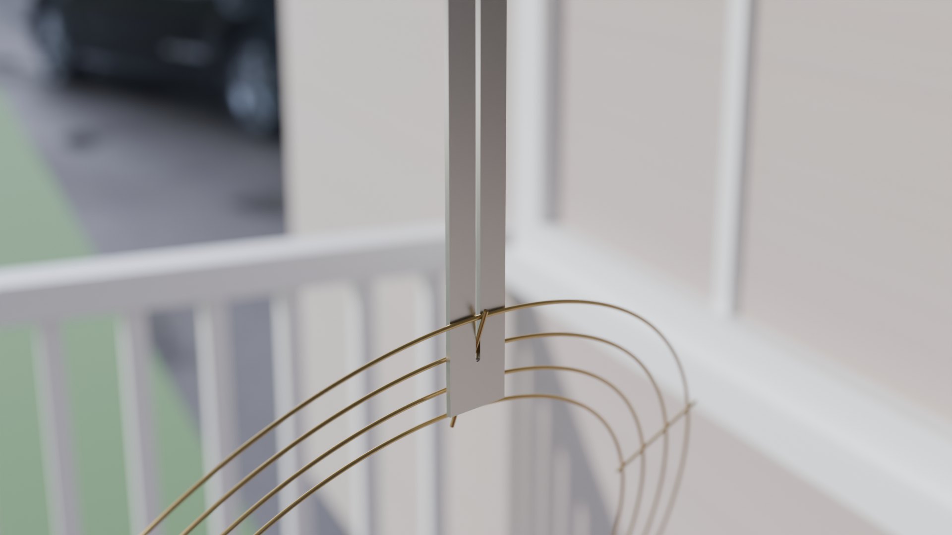The crossbar seated at the closed end of the slot
